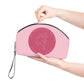 Makeup Bag — Pink Cosmetic Pouch with 'The Ready Room Co' Logo
