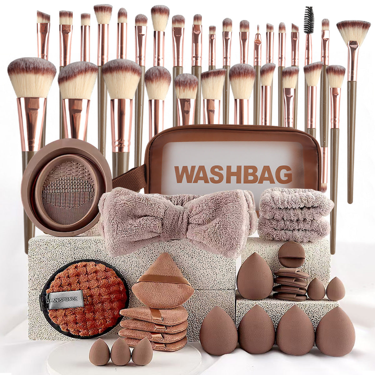 40pcs Beauty Tools Makeup Set Face Wash Complete Kit