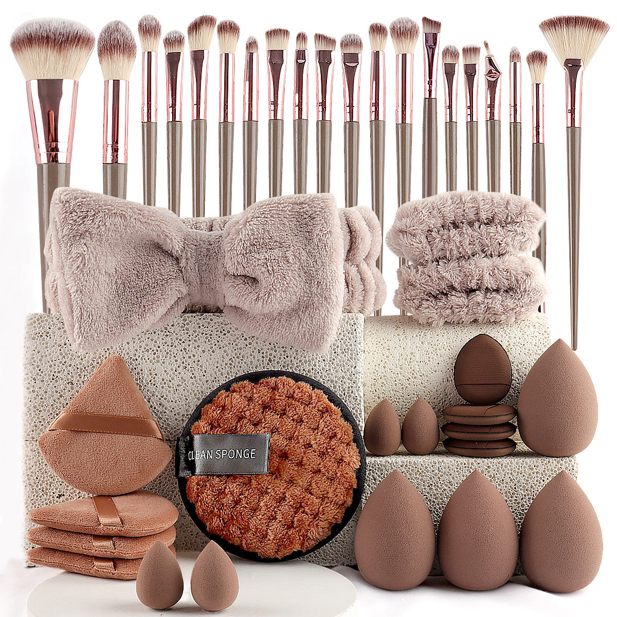 40pcs Beauty Tools Makeup Set Face Wash Complete Kit