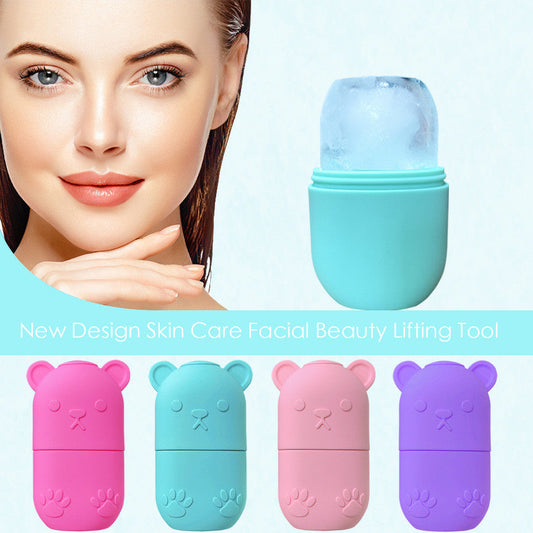 Ice Face Roller Silicone Mould Brightening Depuffing Skin Care Tool