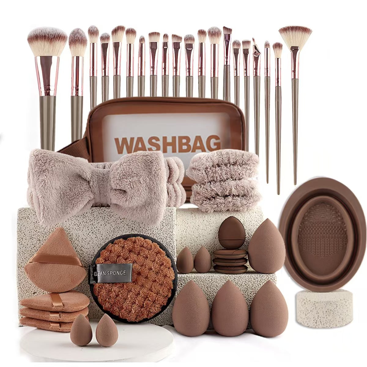 40pcs Beauty Tools Makeup Set Face Wash Complete Kit