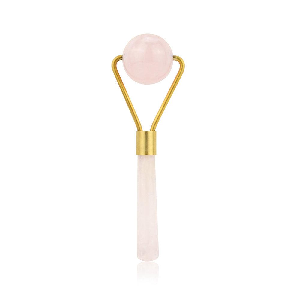 Rose Quartz Facial Massage Roller Crystal Anti Aging Beauty Tool