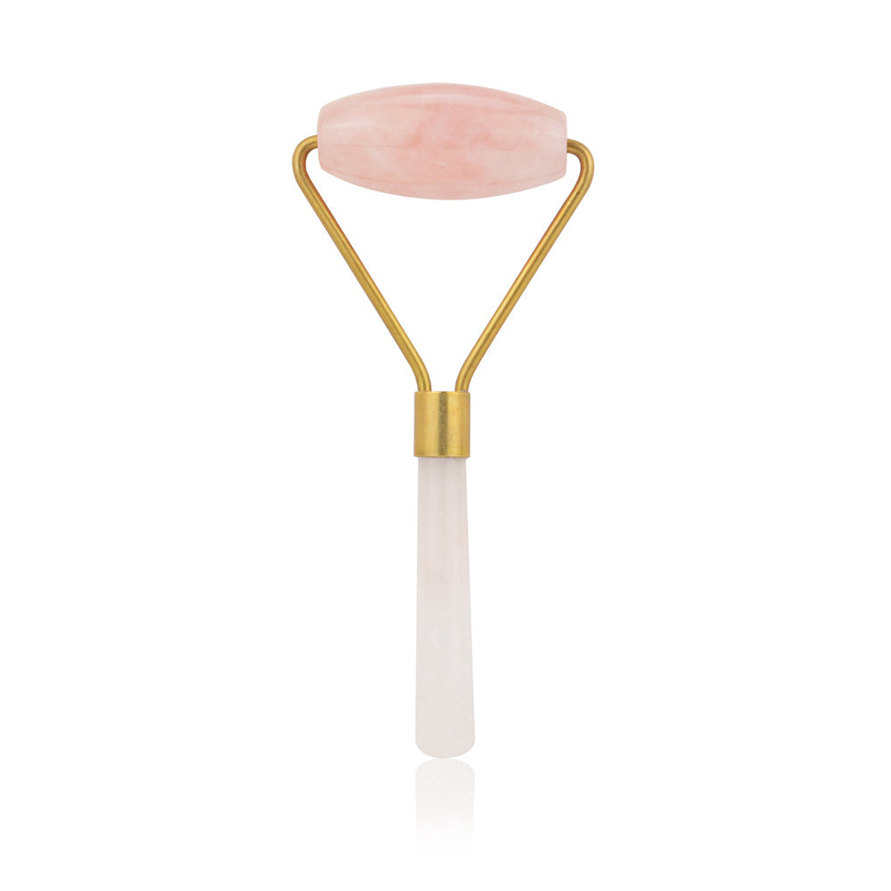 Rose Quartz Facial Massage Roller Crystal Anti Aging Beauty Tool
