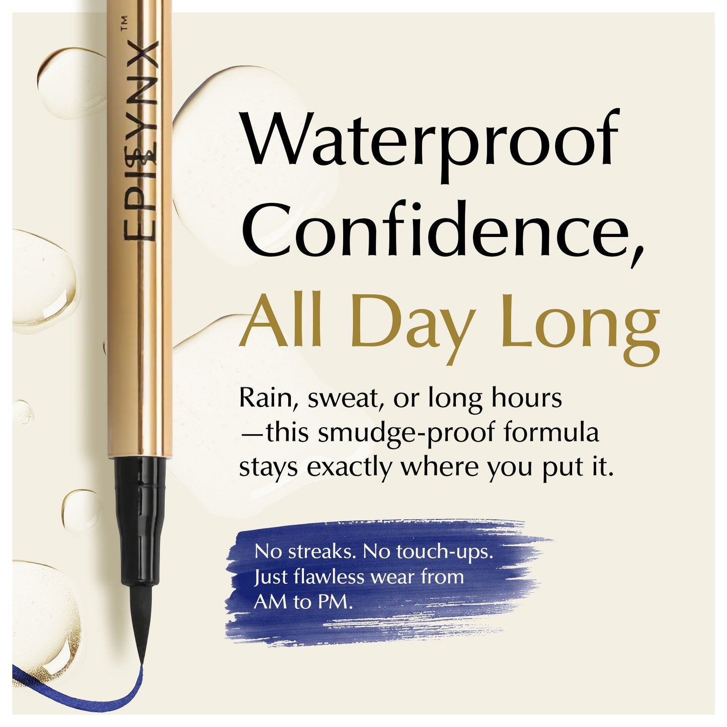 Waterproof Liquid Eyeliner Pen Vegan Smudge Proof Precision Matte Shimmer