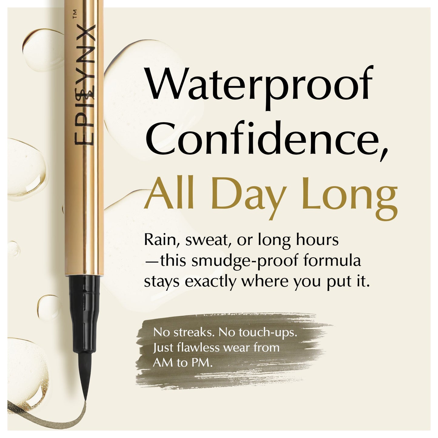Waterproof Liquid Eyeliner Pen Vegan Smudge Proof Precision Matte Shimmer