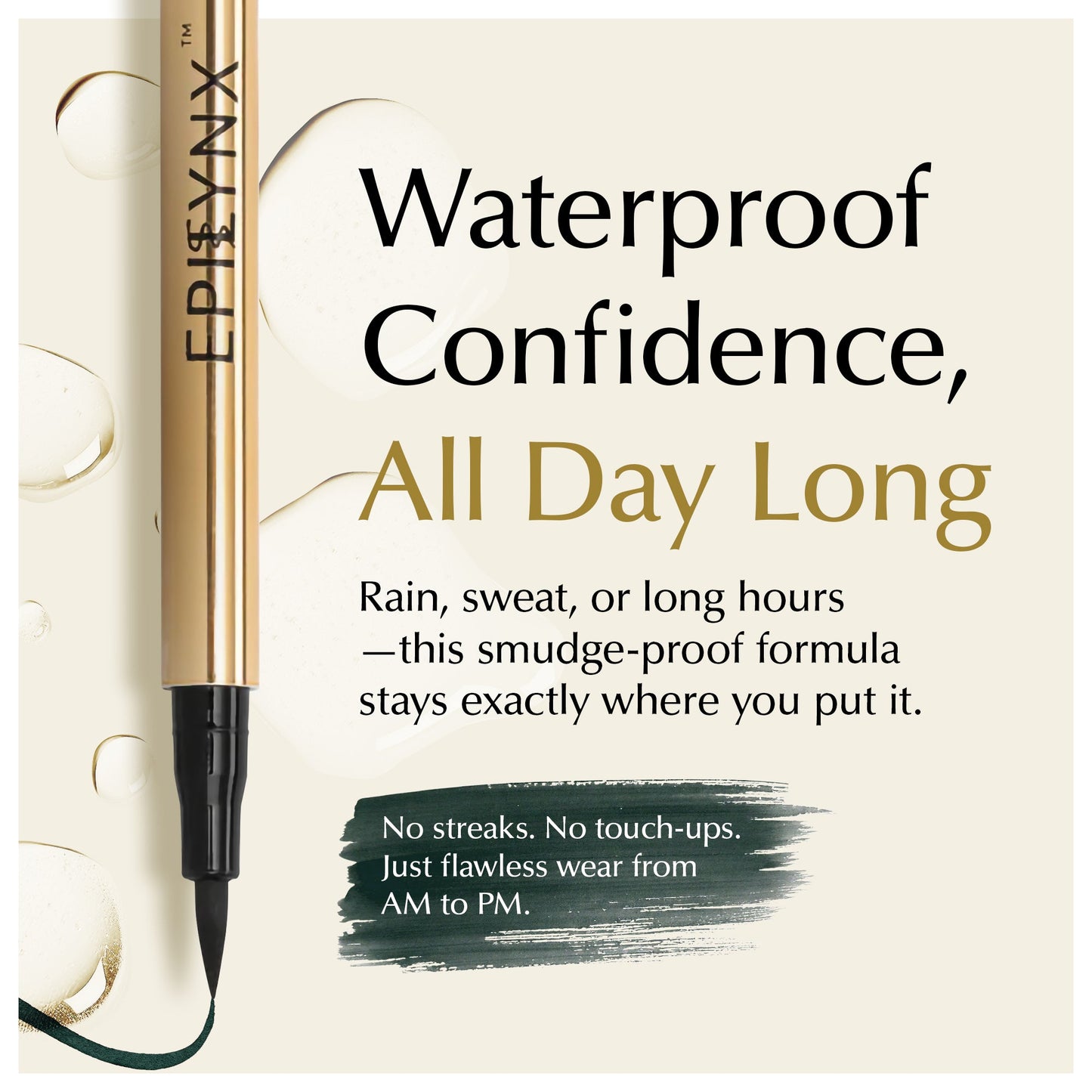 Waterproof Liquid Eyeliner Pen Vegan Smudge Proof Precision Matte Shimmer