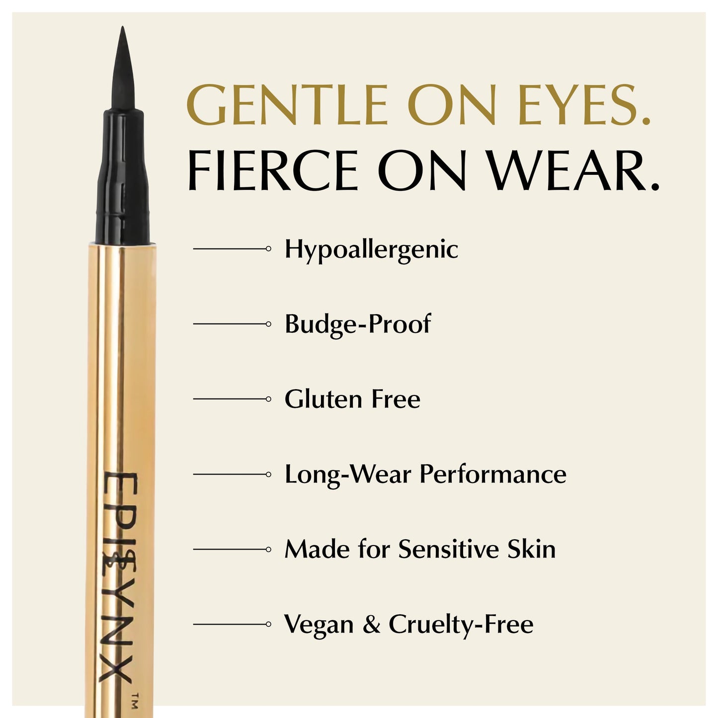 Waterproof Liquid Eyeliner Pen Vegan Smudge Proof Precision Matte Shimmer
