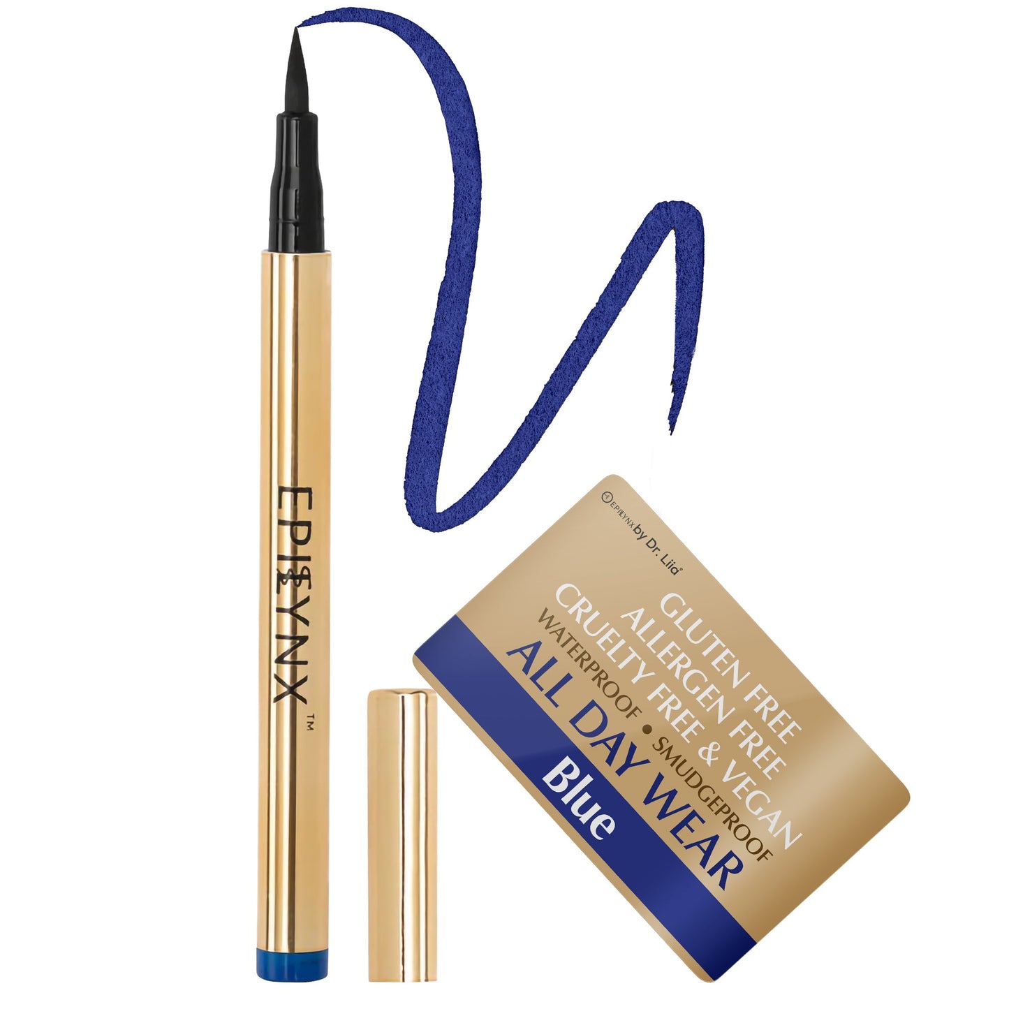 Waterproof Liquid Eyeliner Pen Vegan Smudge Proof Precision Matte Shimmer