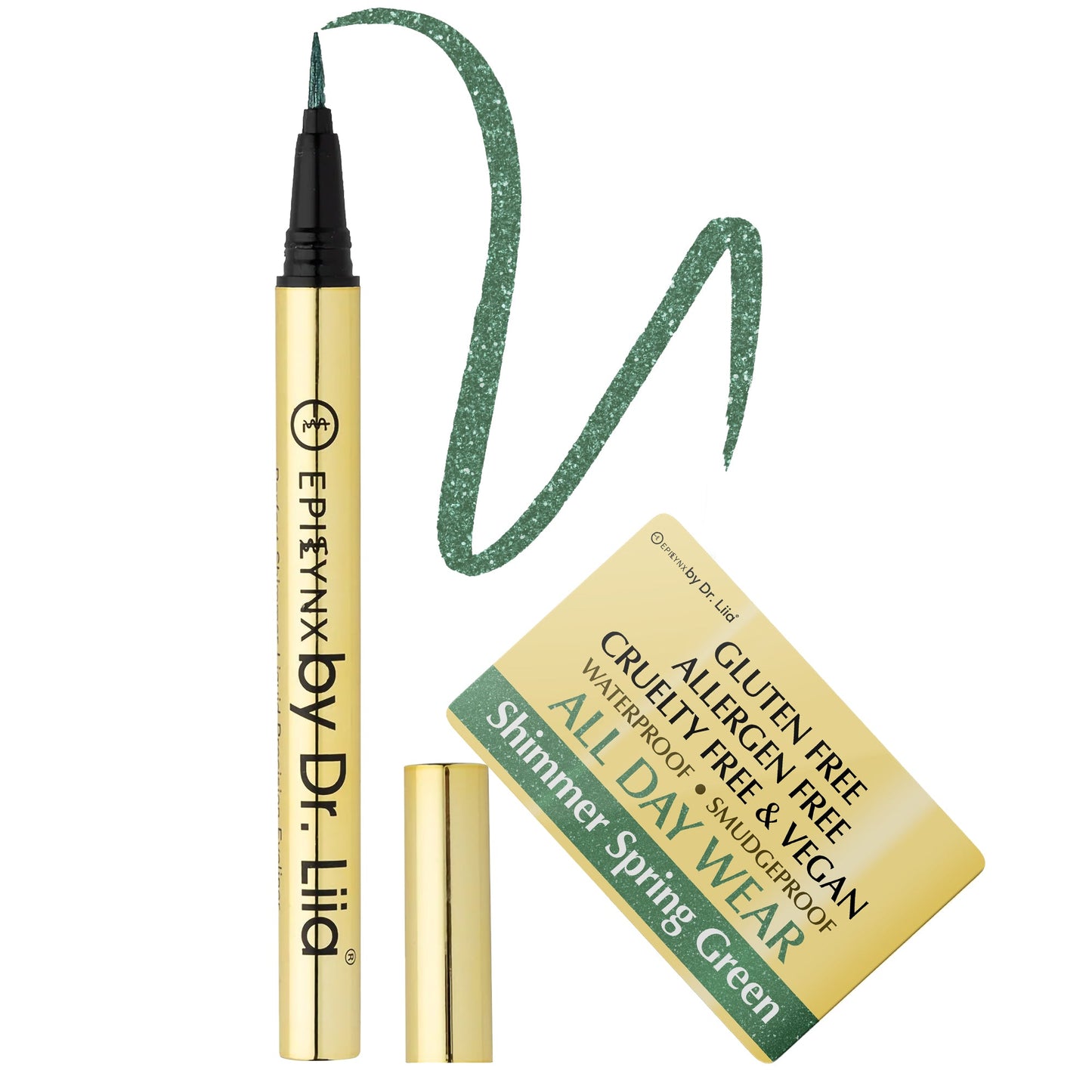 Waterproof Liquid Eyeliner Pen Vegan Smudge Proof Precision Matte Shimmer