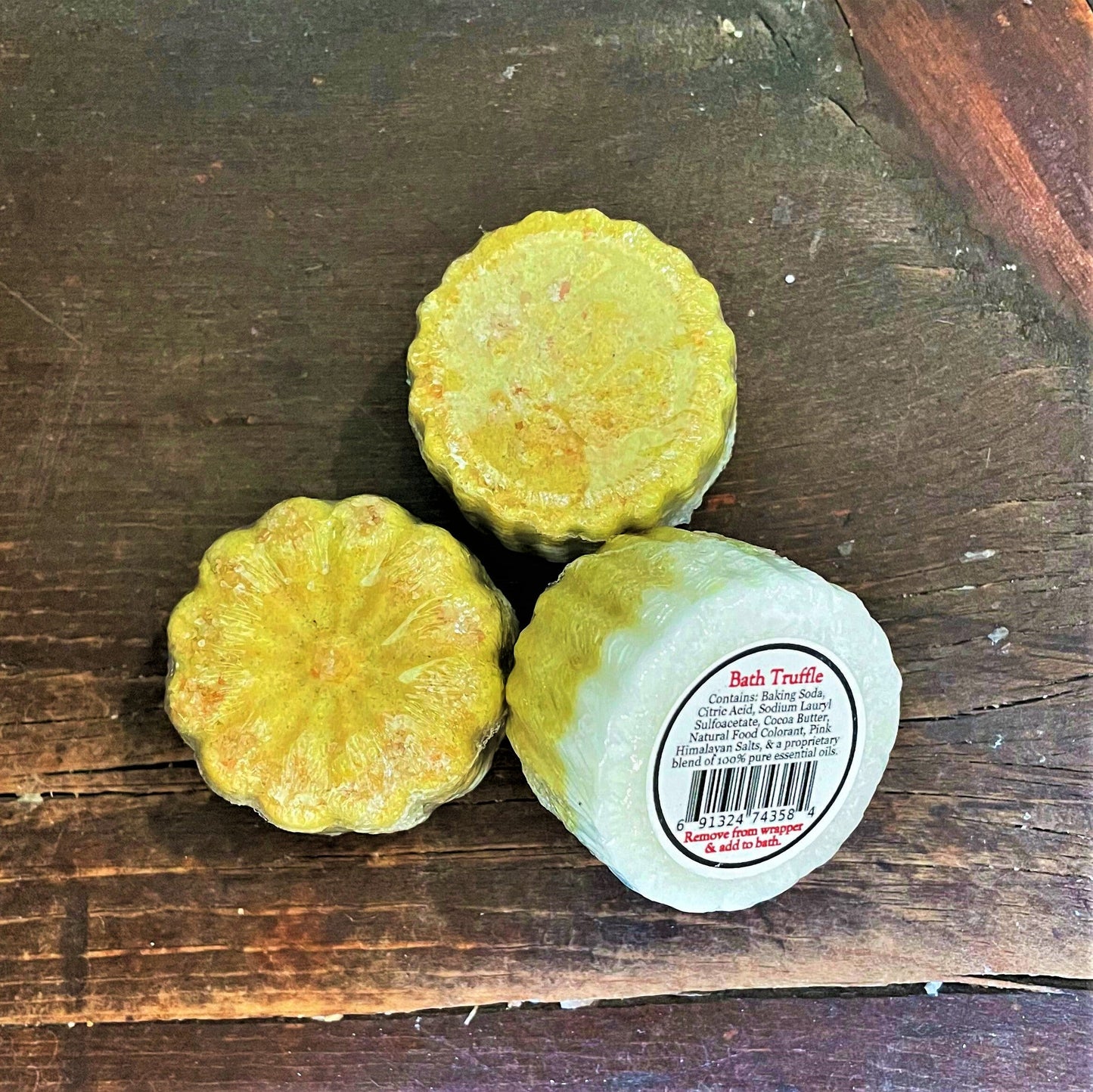 All-Natural Bath Truffles - Mini Bubble Bath Bombs with Cocoa & Mango Butter