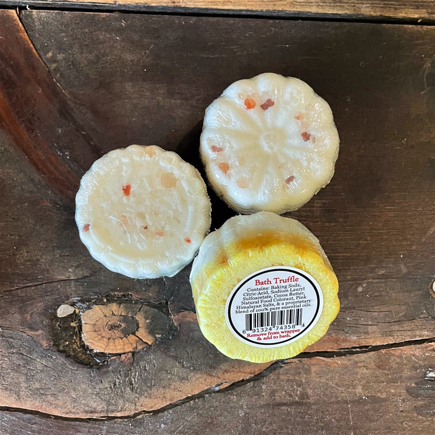 All-Natural Bath Truffles - Mini Bubble Bath Bombs with Cocoa & Mango Butter