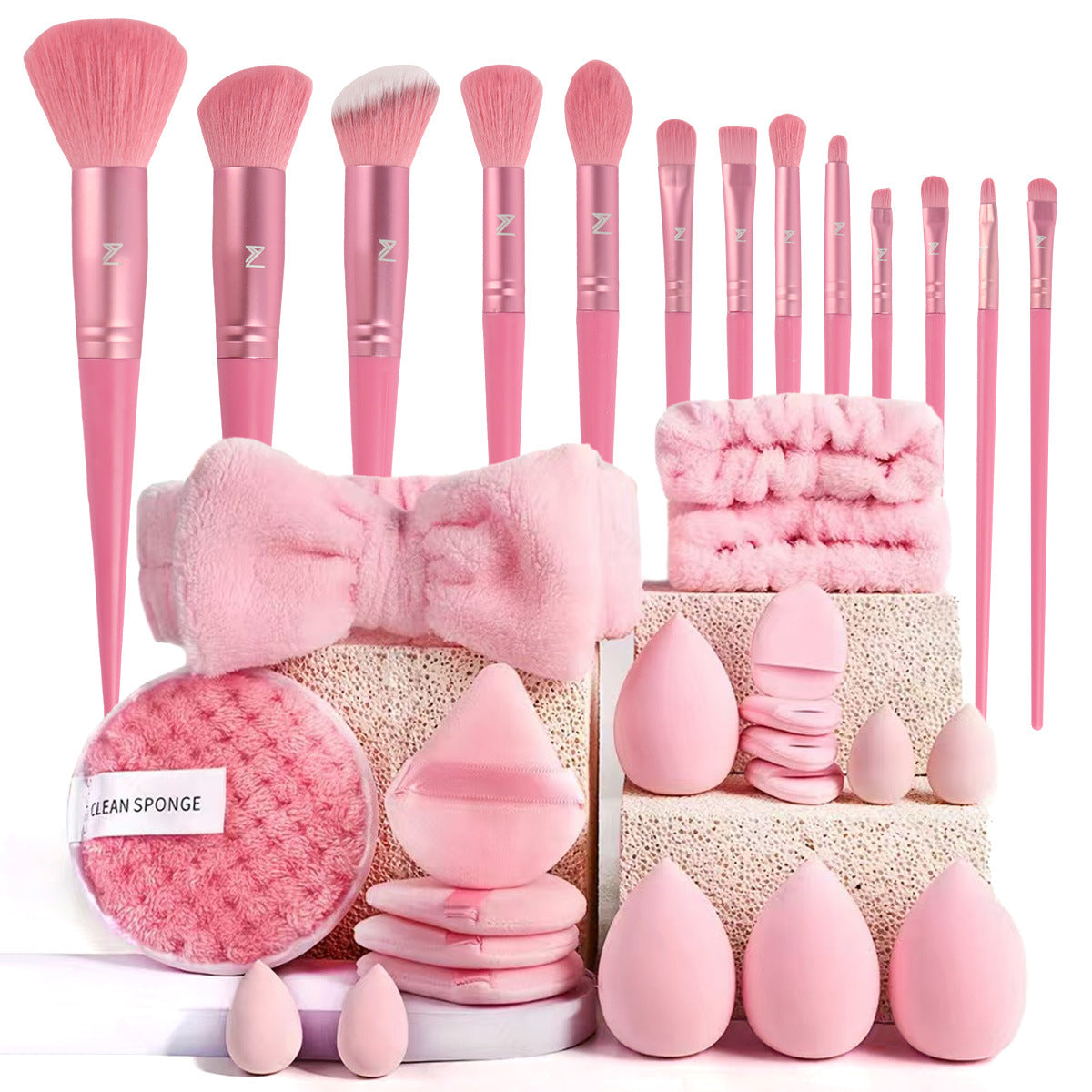 40pcs Beauty Tools Makeup Set Face Wash Complete Kit