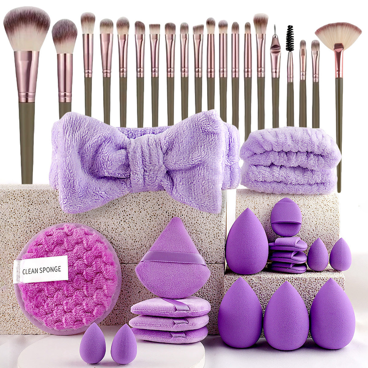 40pcs Beauty Tools Makeup Set Face Wash Complete Kit