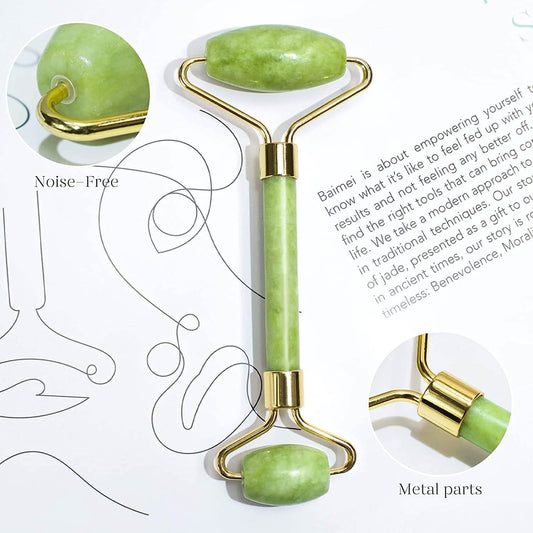 Jade Roller Gua Sha Set Facial Massage Beauty Tools