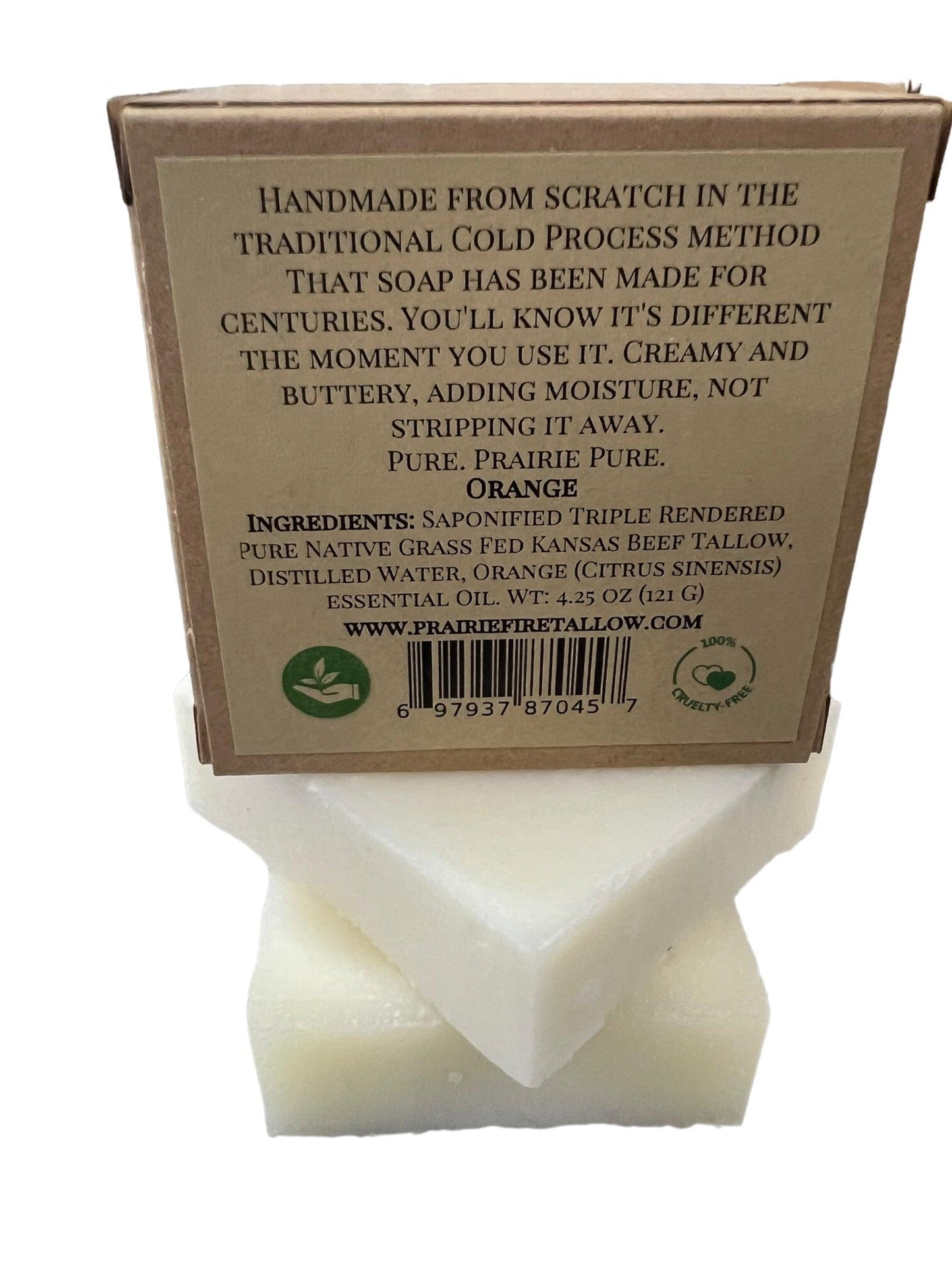 Grass Fed Tallow Soap Bar 3 Pack Fragrance Free Moisturizing