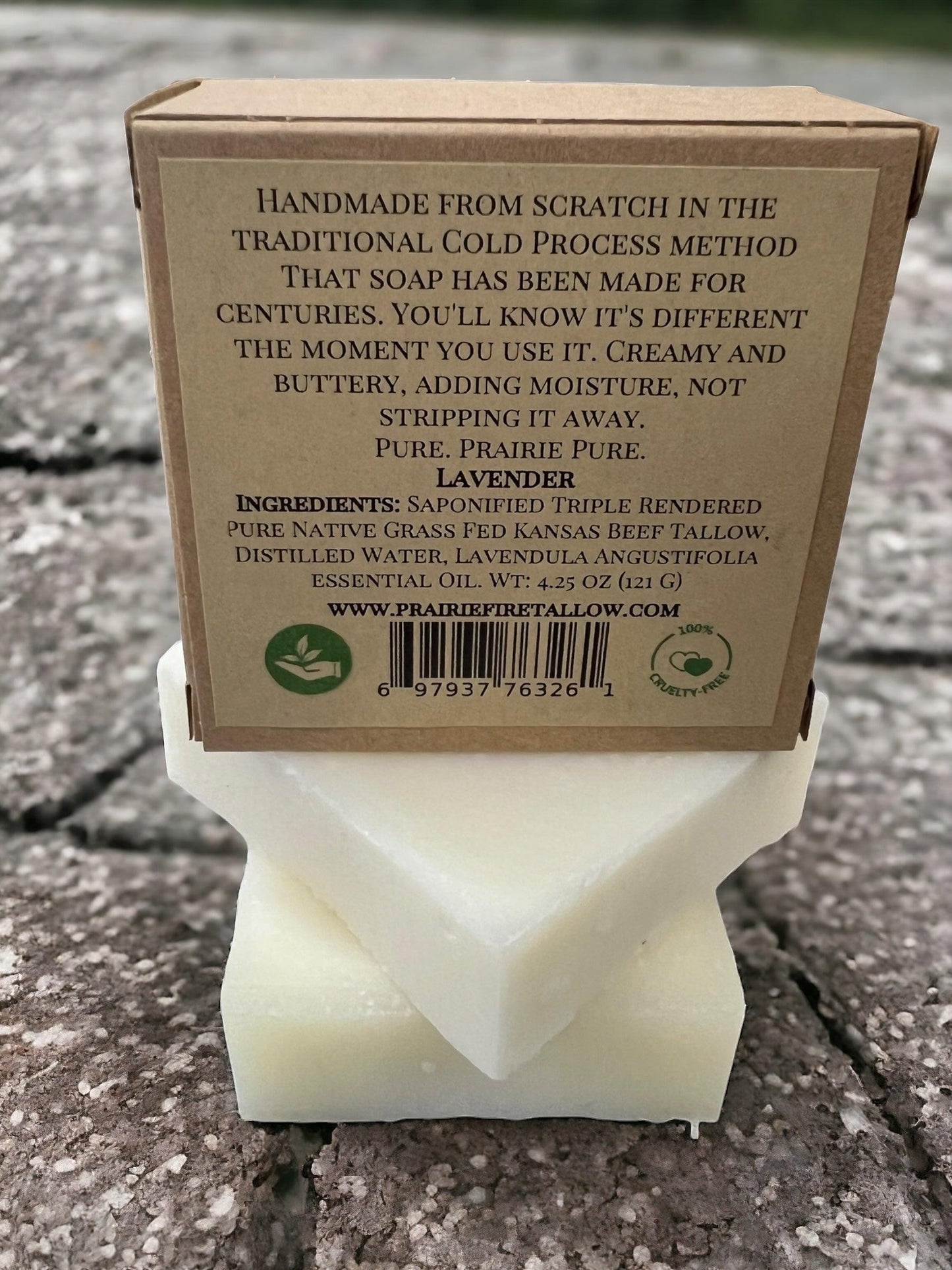 Grass Fed Tallow Soap Bar 3 Pack Fragrance Free Moisturizing