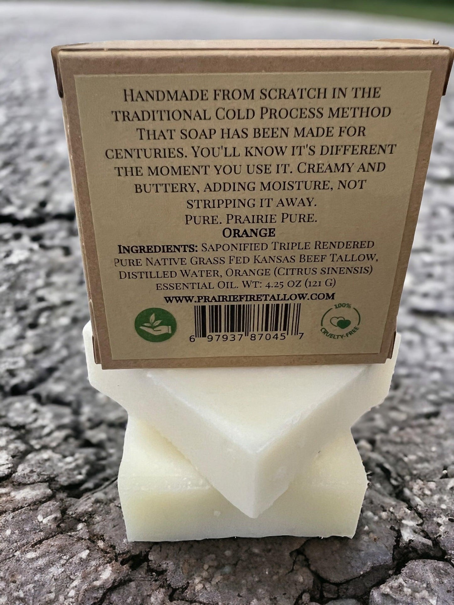 Grass Fed Tallow Soap Bar 3 Pack Fragrance Free Moisturizing