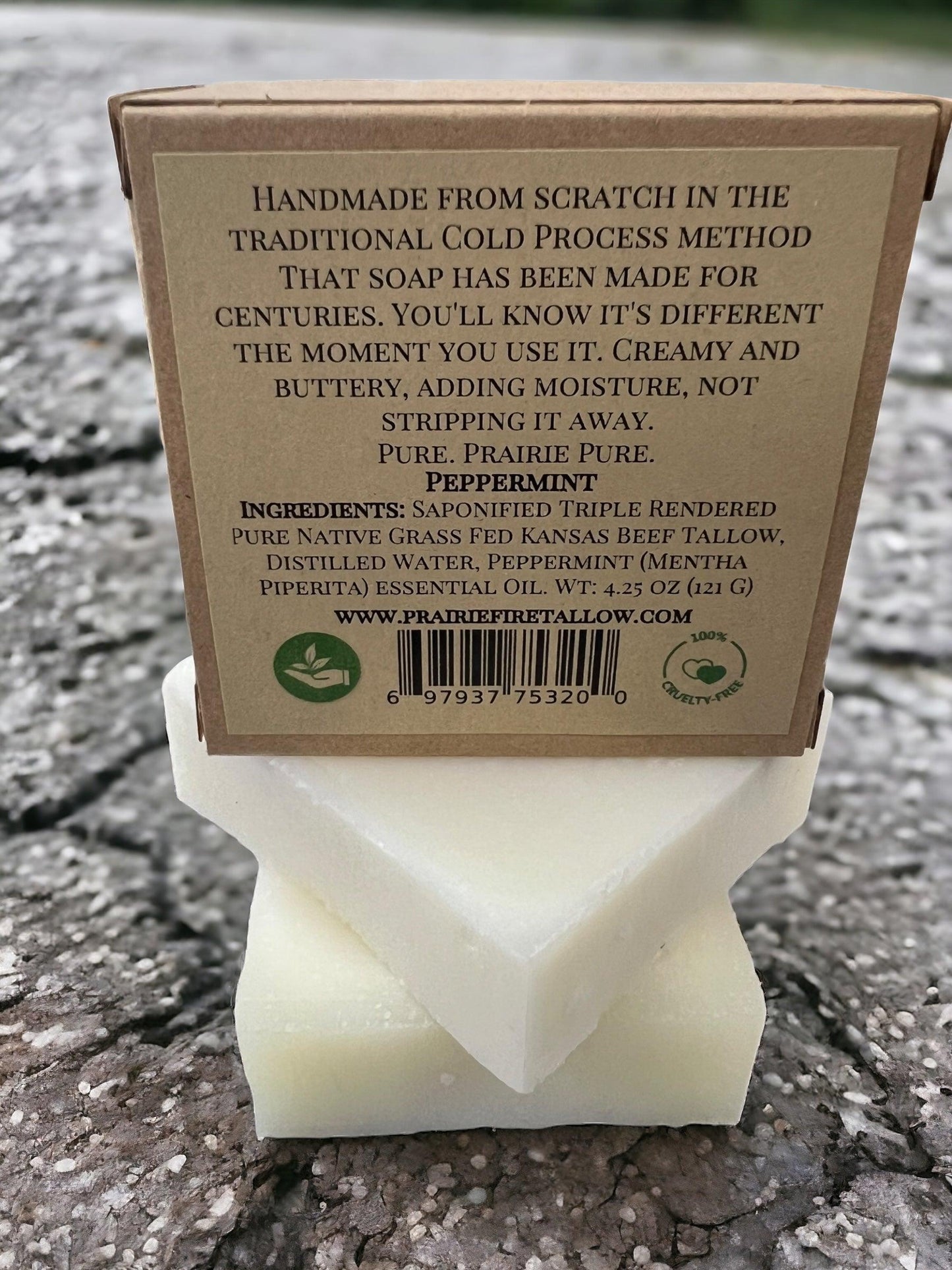 Grass Fed Tallow Soap Bar 3 Pack Fragrance Free Moisturizing