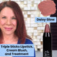 Triple Sticks Lipstick, Cream Blush, and Treatment in Daisy Glow